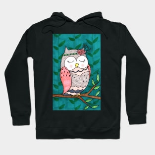 Spring Peaceful Owl Hoodie